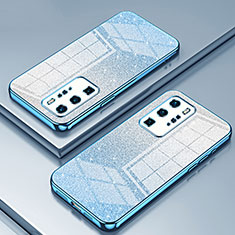 Funda Silicona Ultrafina Carcasa Transparente SY2 para Huawei P40 Pro Azul