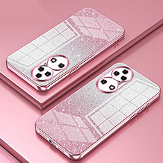 Funda Silicona Ultrafina Carcasa Transparente SY2 para Huawei P50 Oro Rosa