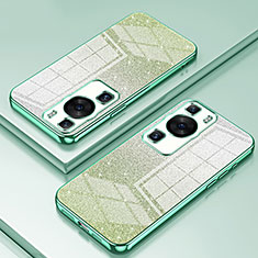 Funda Silicona Ultrafina Carcasa Transparente SY2 para Huawei P60 Pro Verde