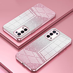 Funda Silicona Ultrafina Carcasa Transparente SY2 para Oppo A74 5G Oro Rosa