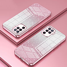 Funda Silicona Ultrafina Carcasa Transparente SY2 para Oppo A94 4G Oro Rosa