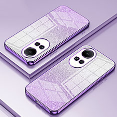 Funda Silicona Ultrafina Carcasa Transparente SY2 para Oppo Reno10 5G Morado