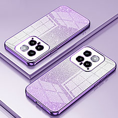 Funda Silicona Ultrafina Carcasa Transparente SY2 para Xiaomi Mi 14 Pro 5G Morado