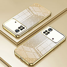 Funda Silicona Ultrafina Carcasa Transparente SY2 para Xiaomi Poco X4 Pro 5G Oro