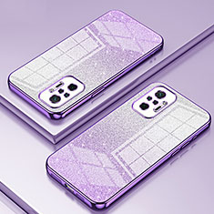 Funda Silicona Ultrafina Carcasa Transparente SY2 para Xiaomi Redmi Note 10 Pro 4G Morado