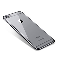 Funda Silicona Ultrafina Carcasa Transparente T09 para Apple iPhone 6S Plus Negro