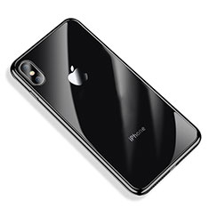 Funda Silicona Ultrafina Carcasa Transparente V03 para Apple iPhone X Negro