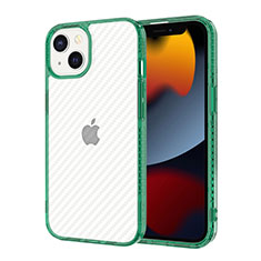 Funda Silicona Ultrafina Carcasa Transparente YJ1 para Apple iPhone 13 Verde Noche