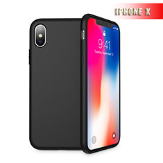 Funda Silicona Ultrafina Goma 360 Grados B02 para Apple iPhone Xs Negro