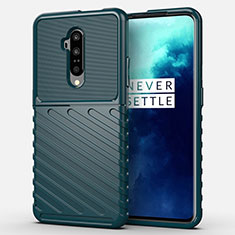 Funda Silicona Ultrafina Goma 360 Grados Carcasa A01 para OnePlus 7T Pro 5G Verde