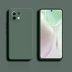 Funda Silicona Ultrafina Goma 360 Grados Carcasa C01 para Xiaomi Mi 11 5G Verde