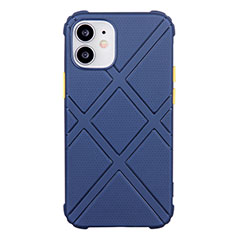 Funda Silicona Ultrafina Goma 360 Grados Carcasa C02 para Apple iPhone 12 Azul