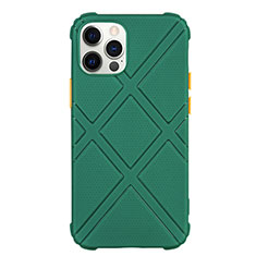 Funda Silicona Ultrafina Goma 360 Grados Carcasa C02 para Apple iPhone 12 Pro Verde