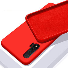 Funda Silicona Ultrafina Goma 360 Grados Carcasa C02 para Huawei Nova 6 Rojo