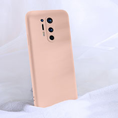 Funda Silicona Ultrafina Goma 360 Grados Carcasa C02 para OnePlus 8 Pro Rosa