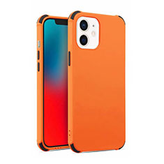 Funda Silicona Ultrafina Goma 360 Grados Carcasa C03 para Apple iPhone 12 Naranja