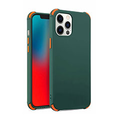 Funda Silicona Ultrafina Goma 360 Grados Carcasa C03 para Apple iPhone 12 Pro Max Verde Noche