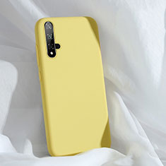 Funda Silicona Ultrafina Goma 360 Grados Carcasa C03 para Huawei Nova 5 Pro Amarillo