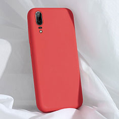 Funda Silicona Ultrafina Goma 360 Grados Carcasa C03 para Huawei P20 Rojo