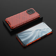 Funda Silicona Ultrafina Goma 360 Grados Carcasa C04 para Xiaomi Mi 11 Lite 5G Rojo