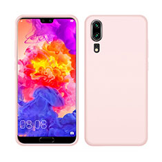 Funda Silicona Ultrafina Goma 360 Grados Carcasa C05 para Huawei P20 Rosa