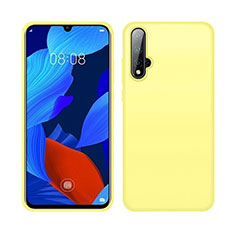 Funda Silicona Ultrafina Goma 360 Grados Carcasa C06 para Huawei Nova 5 Amarillo