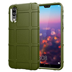 Funda Silicona Ultrafina Goma 360 Grados Carcasa C06 para Huawei P20 Verde