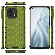 Funda Silicona Ultrafina Goma 360 Grados Carcasa C06 para Xiaomi Mi 11 5G Verde