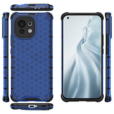 Funda Silicona Ultrafina Goma 360 Grados Carcasa C06 para Xiaomi Mi 11 Lite 5G Azul