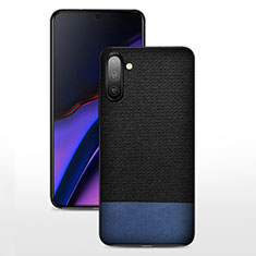 Funda Silicona Ultrafina Goma 360 Grados Carcasa C07 para Samsung Galaxy Note 10 5G Azul y Negro