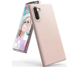 Funda Silicona Ultrafina Goma 360 Grados Carcasa C08 para Samsung Galaxy Note 10 Oro Rosa
