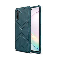 Funda Silicona Ultrafina Goma 360 Grados Carcasa C09 para Samsung Galaxy Note 10 Verde