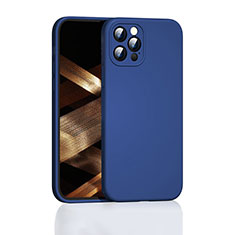 Funda Silicona Ultrafina Goma 360 Grados Carcasa G01 para Apple iPhone 14 Pro Max Azul