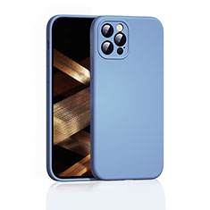 Funda Silicona Ultrafina Goma 360 Grados Carcasa G01 para Apple iPhone 14 Pro Max Azul Cielo