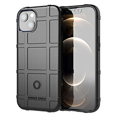 Funda Silicona Ultrafina Goma 360 Grados Carcasa G05 para Apple iPhone 13 Negro