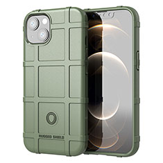 Funda Silicona Ultrafina Goma 360 Grados Carcasa G05 para Apple iPhone 13 Verde