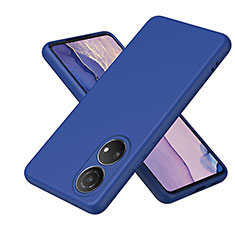 Funda Silicona Ultrafina Goma 360 Grados Carcasa H01P para Huawei Honor X7 Azul