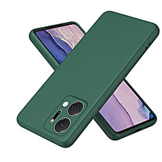 Funda Silicona Ultrafina Goma 360 Grados Carcasa H01P para Huawei Honor X7a Verde