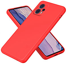 Funda Silicona Ultrafina Goma 360 Grados Carcasa H01P para Motorola Moto G23 Rojo