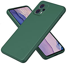 Funda Silicona Ultrafina Goma 360 Grados Carcasa H01P para Motorola Moto G23 Verde