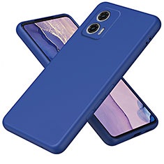 Funda Silicona Ultrafina Goma 360 Grados Carcasa H01P para Motorola Moto G73 5G Azul