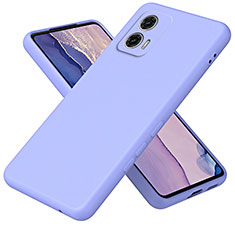 Funda Silicona Ultrafina Goma 360 Grados Carcasa H01P para Motorola Moto G73 5G Morado