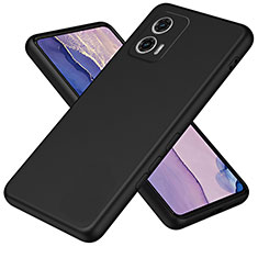 Funda Silicona Ultrafina Goma 360 Grados Carcasa H01P para Motorola Moto G73 5G Negro