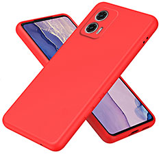 Funda Silicona Ultrafina Goma 360 Grados Carcasa H01P para Motorola Moto G73 5G Rojo