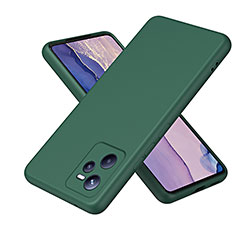 Funda Silicona Ultrafina Goma 360 Grados Carcasa H01P para Realme C35 Verde