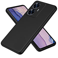 Funda Silicona Ultrafina Goma 360 Grados Carcasa H01P para Realme C55 Negro