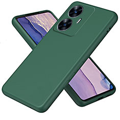 Funda Silicona Ultrafina Goma 360 Grados Carcasa H01P para Realme C55 Verde