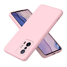 Funda Silicona Ultrafina Goma 360 Grados Carcasa H01P para Xiaomi Mi 11T 5G Oro Rosa