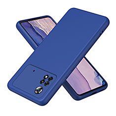 Funda Silicona Ultrafina Goma 360 Grados Carcasa H01P para Xiaomi Poco X4 Pro 5G Azul