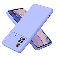 Funda Silicona Ultrafina Goma 360 Grados Carcasa H01P para Xiaomi Poco X4 Pro 5G Morado